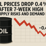 Oil Prices Drop 0.4% After 7-Week High as Supply Risks and Demand Ease