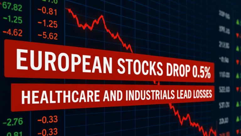European Stocks Drop 0.5% as Healthcare and Industrials Lead Losses