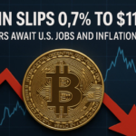 Bitcoin Slips 0.7% to $111,786 as Traders Await U.S. Jobs and Inflation Data