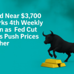 Gold Near $3,700 Marks 4th Weekly Gain as Fed Cut Bets Push Prices Higher