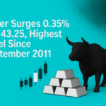 Silver Surges 0.35% to $43.25, Highest Level Since September 2011