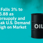 Oil Falls 3% to $65.88 as Oversupply and Weak U.S. Demand Weigh on Market