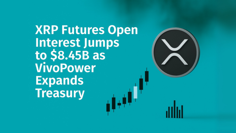 XRP Futures Open Interest Jumps to $8.45B as VivoPower Expands Treasury