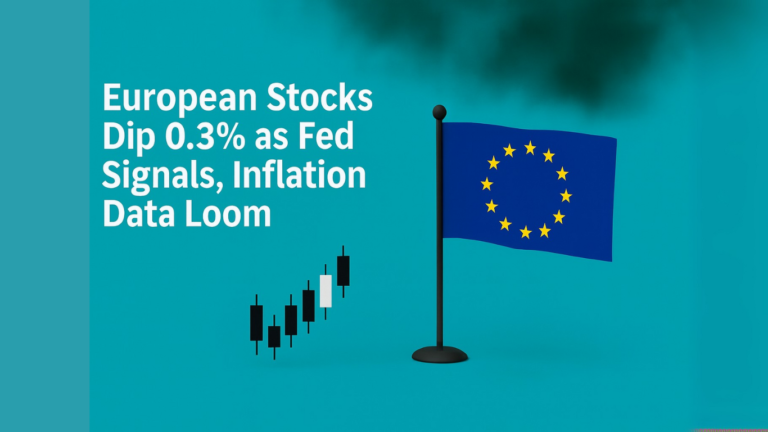 European Stocks Dip 0.3% as Fed Signals, Inflation Data Loom