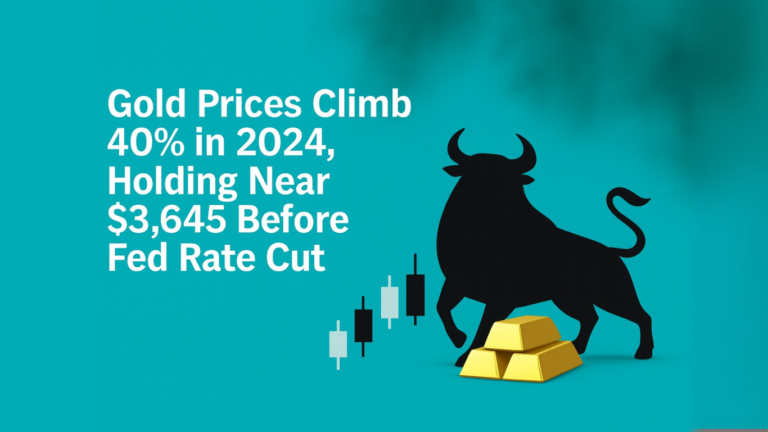 Gold Prices Climb 40% in 2024, Holding Near $3,645 Before Fed Rate Cut