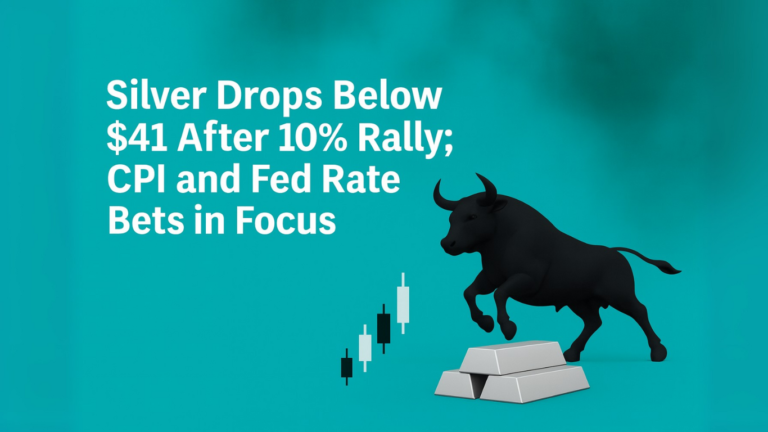 Silver Drops Below $41 After 10% Rally; CPI and Fed Rate Bets in Focus