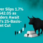 Silver Slips 1.7% to $42.05 as Traders Await Fed’s 25-Basis-Point Cut