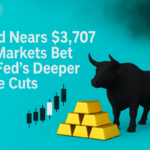 Gold Nears $3,707 as Markets Bet on Fed’s Deeper Rate Cuts