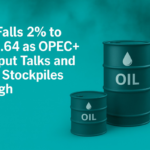 Oil Falls 2% to $65.64 as OPEC+ Output Talks and U.S. Stockpiles Weigh