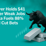 Silver Holds $41 After Weak Jobs Data Fuels 88% Fed Cut Bets