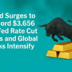 Gold Surges to Record $3,656 as Fed Rate Cut Bets and Global Risks Intensify