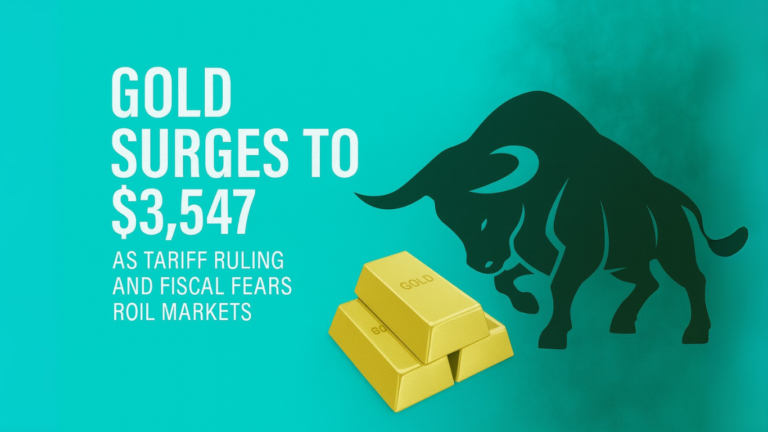Gold Surges to $3,547 as Tariff Ruling and Fiscal Fears Roil Markets