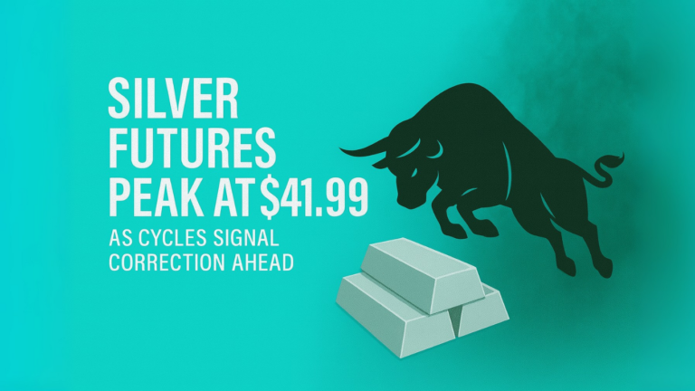 Silver Futures Peak at $41.99 as Cycles Signal Correction Ahead