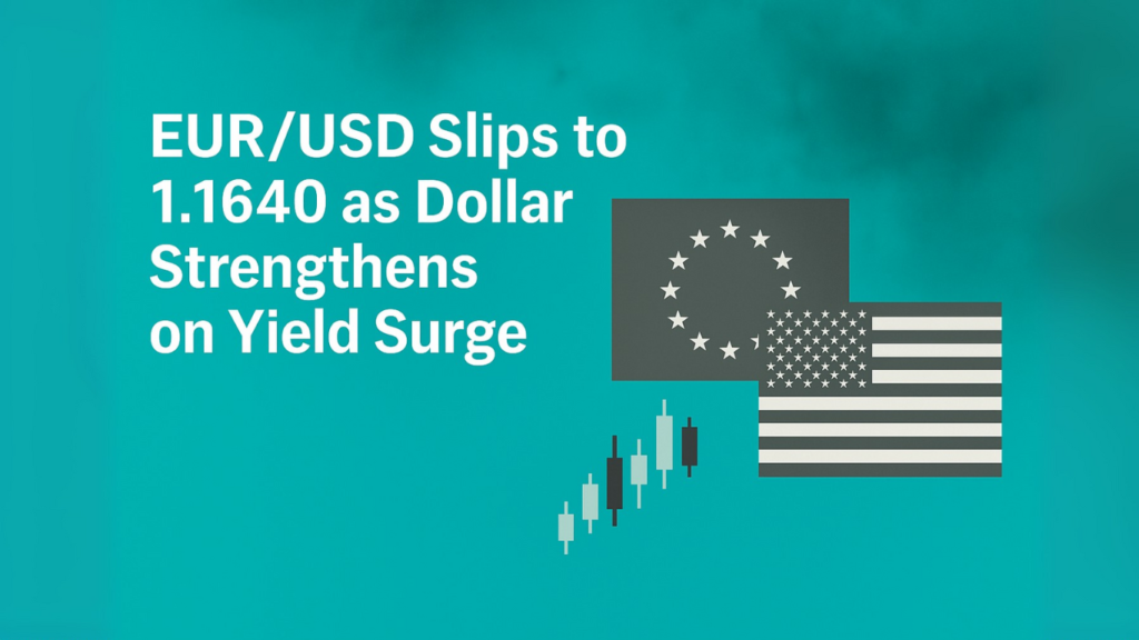 EUR/USD Slips to 1.1640 as Dollar Strengthens on Yield Surge
