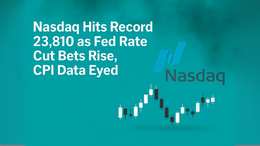Nasdaq Hits Record 23,810 as Fed Rate Cut Bets Rise, CPI Data Eyed