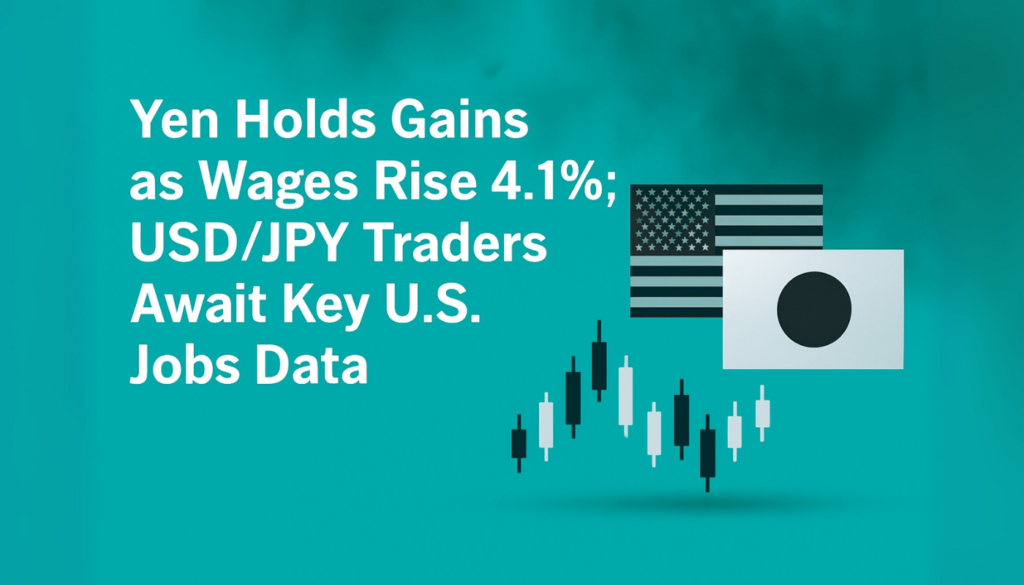 Yen Holds Gains as Wages Rise 4.1%; USD/JPY Traders Await Key U.S. Jobs Data