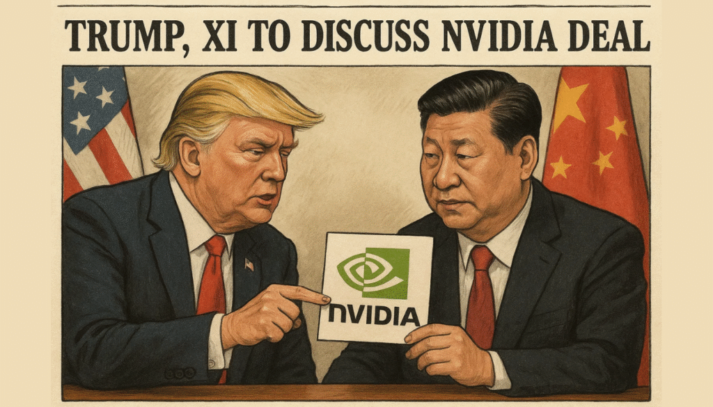 Trump to Discuss Nvidia’s $80B Blackwell Chip with China’s Xi in Asia Talks