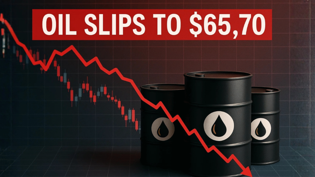 Oil Dips 0.4% to $65.70 as Iraq Exports Hold, Trade Deal Impact in Doubt