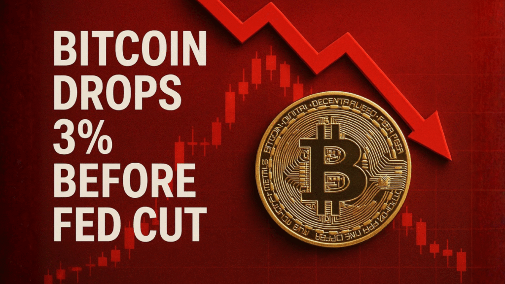 Bitcoin Drops 3% as $250M Longs Liquidated Ahead of Fed Rate Cut Bets