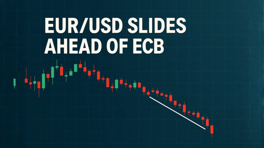 EUR/USD Slips to 1.1570 as Fed Rate Cut Boosts Dollar Ahead of ECB