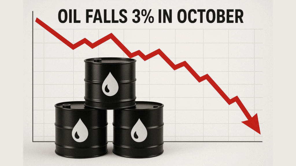 Oil Prices Drop 3% in October as Fed Cut, Trump-Xi Talks Weigh on Sentiment
