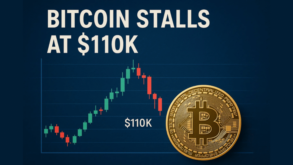 Bitcoin Stalls at $110K as October Ends With 3.7% Monthly Decline