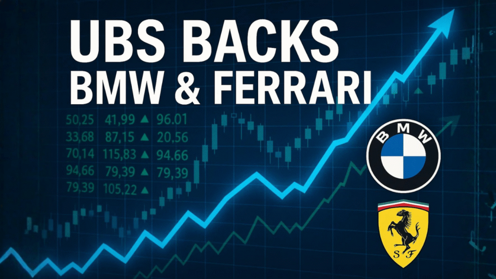 UBS Picks BMW and Ferrari as Top Buys Ahead of Europe’s Q3 Auto Earnings