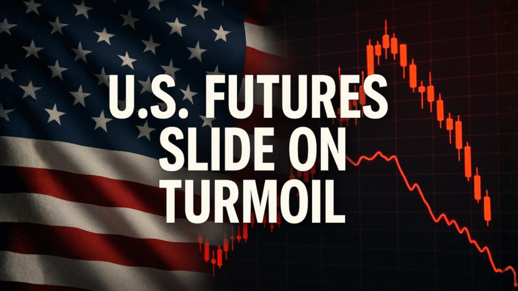 U.S. Futures Slip as Bank Scandals and 100% Tariff Threats Weigh