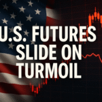 U.S. Futures Slip as Bank Scandals and 100% Tariff Threats Weigh