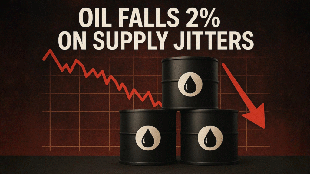 Oil Slips 2% to $60 as Russia Sanctions and OPEC+ Output Plans Stir Market