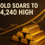 Gold Surges to $4,240 as Fed Cut Bets and U.S.-China Tensions Intensify
