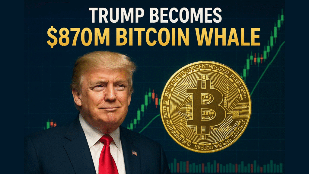 Trump Becomes $870 Million Bitcoin Whale as Crypto Markets Tumble