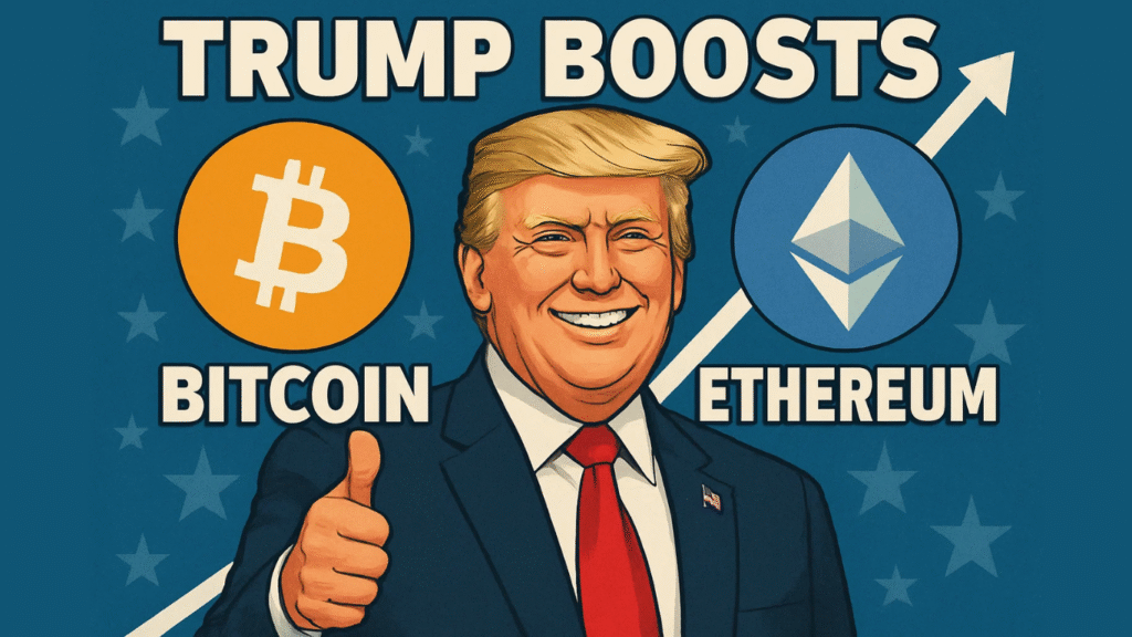 Trump’s Tariff U-Turn Boosts Bitcoin 4% and Ethereum 10% in Market Rebound