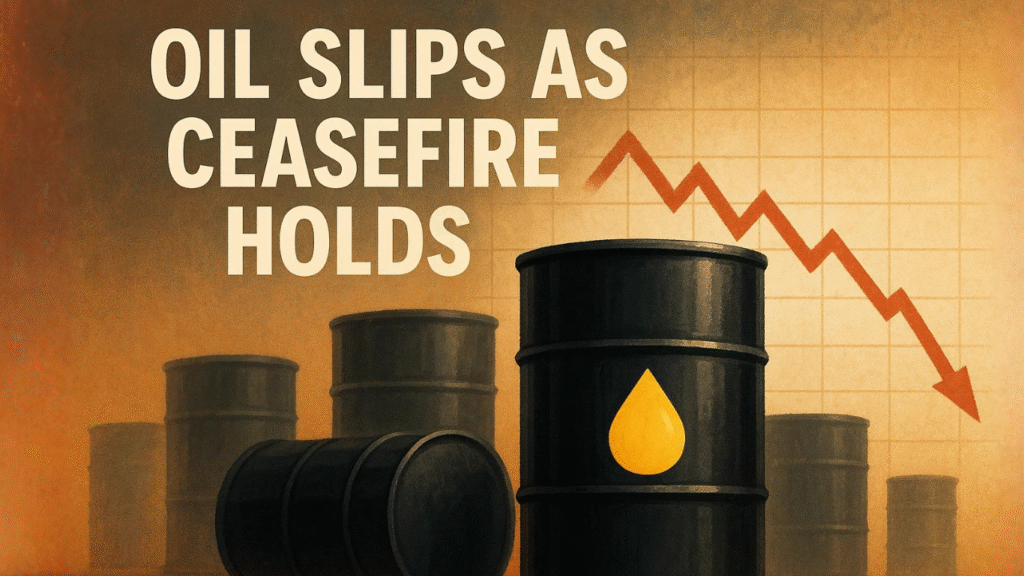Oil Dips 0.1% to $65 as Gaza Ceasefire Eases Global Supply Fears