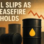 Oil Dips 0.1% to $65 as Gaza Ceasefire Eases Global Supply Fears