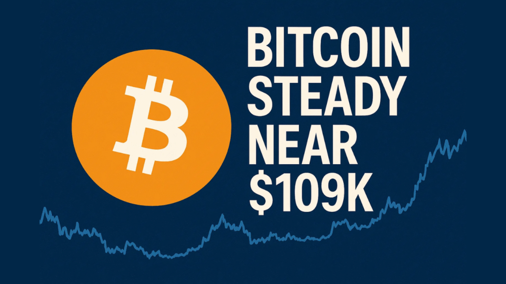 Bitcoin Holds Near $108,900 as U.S.-China Trade Tensions Hit Risk Appetite