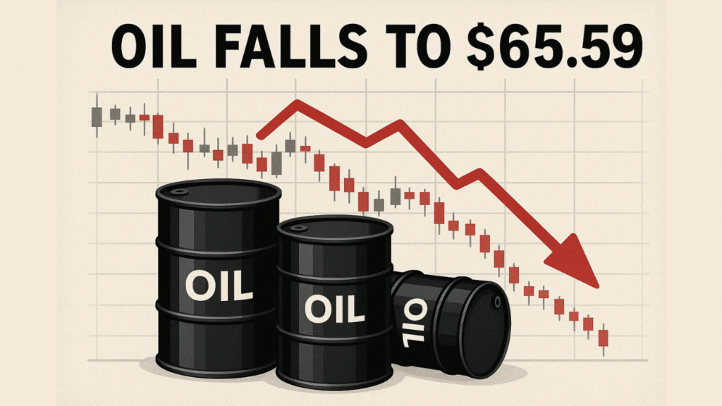 Oil Slips to $65.59 as OPEC Output Plans Offset U.S.–China Trade Hopes