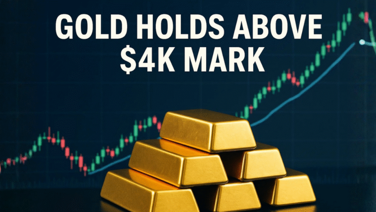 Gold Holds Above $4,000 as Gaza Ceasefire Trims Haven Demand