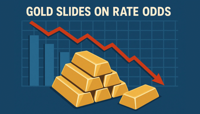 Gold Slides 0.6% as Traders Slash December Rate Cut Odds to Just 39.8%