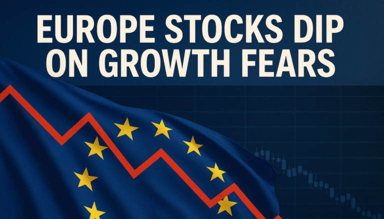 Europe’s Stocks Dip 0.2% as Growth Fears Mount and Nvidia’s 53.8% EPS Test Looms