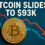 Bitcoin Slides 7% to $93K Low as Fed Cut Odds Drop to Nearly 40% for December