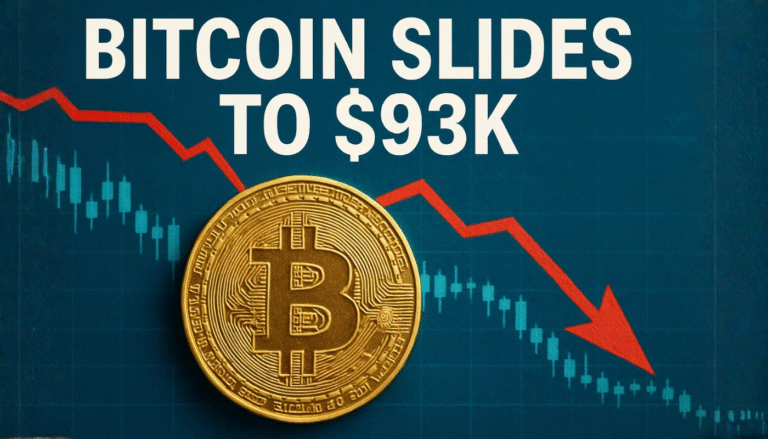 Bitcoin Slides 7% to $93K Low as Fed Cut Odds Drop to Nearly 40% for December