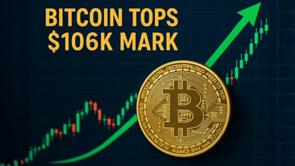 Bitcoin Surges 4.3% to $106,330 as U.S. Shutdown Deal Boosts Confidence