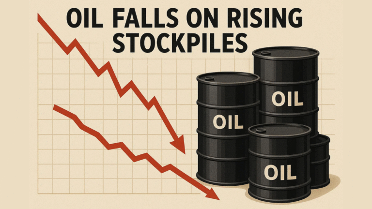 Oil Slips to $62.62 as U.S. Stockpiles Rise, OPEC Warns of 2026 Surplus