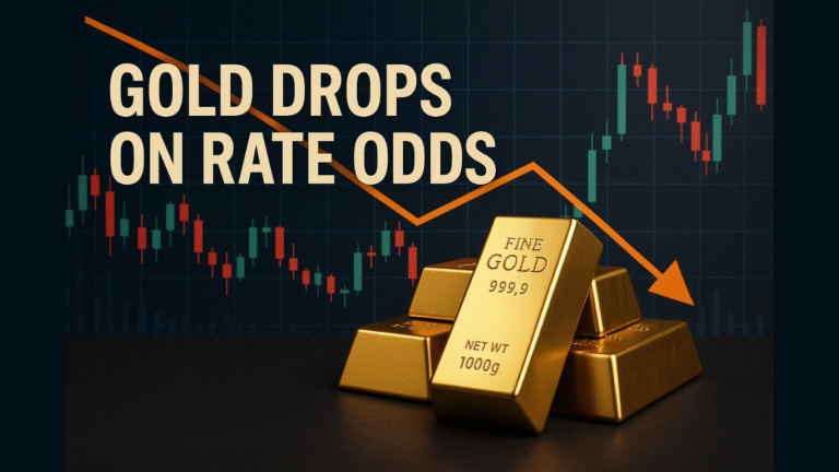 Gold Drops 0.7% as December Rate Cut Odds Hit 42.4% Ahead of Jobs Data