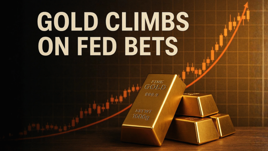Gold Climbs 0.3% as Traders Boost 77% Odds of December Fed Rate Cut
