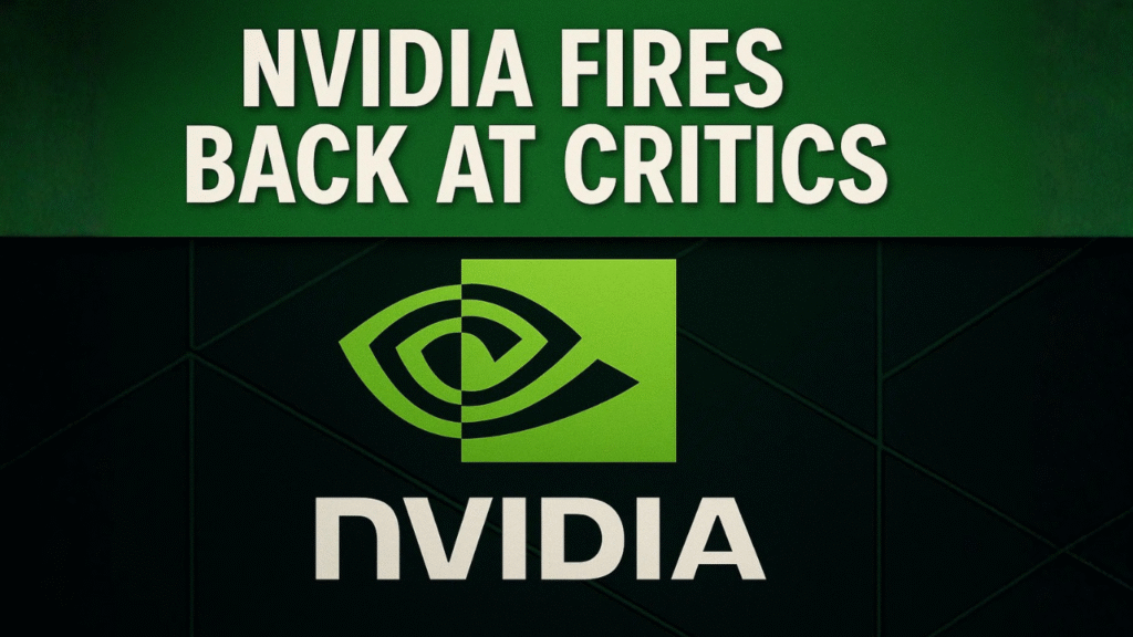 Nvidia Counters Critics With 12-Point Memo as $4.5T Valuation Faces Scrutiny