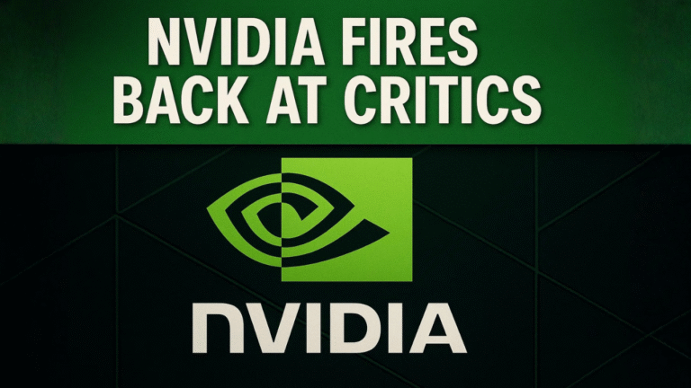 Nvidia Counters Critics With 12-Point Memo as $4.5T Valuation Faces Scrutiny