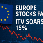 STOXX 600 Falls 0.3% to 565.9 as Tech Slides; ITV Surges 15% on Sale Talks