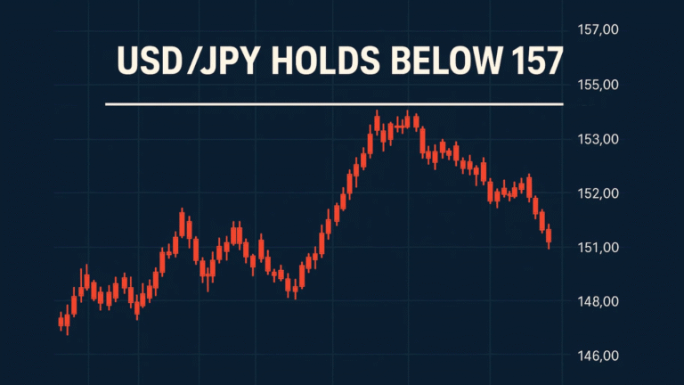 USD/JPY Holds Below 157 as Japan Unveils ¥21T Stimulus and Yen Slips 7%
